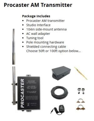 Procaster AM Transmitters FCC Certified